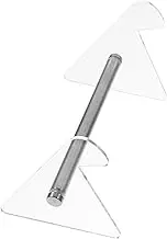 Generic Acrylic Keyboard Stand for Desktop Transparent Keyboard Tray with Detachable Design Portable Keypad Riser for Use Firm Support for Comfortable Typing
