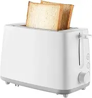 2 Slice Toaster, Stainless Steel Bread Toasters Best Rated Prime with Warming Rack, Extra Wide Slots Small Toaster, 6 Bread Shade Settings, Defrost/Reheat/Cancel Function, Removable Crumb Tray,