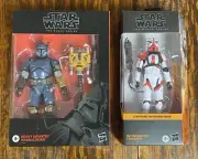 STAR WARS BLACK SERIES HEAVY INFANTRY MANDALORIAN & INCINERATOR TROOPER! PAZ