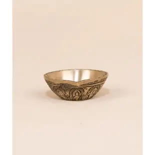 💛【Isha Life】手工古董黃銅 油燈 無底座款式 銅油燈 印度原裝 Antique Brass Diya