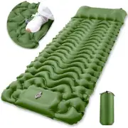 Sleeping Pad for Camping - Ultralight Inflatable Sleeping Mat with Pillow Bui...