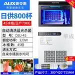 品牌大型商用製冰機奧克斯製冰機商用奶茶店45/70KG小型冰塊機家用全自動大型大容量 快速製冰 一鍵清洗 藍光殺菌 順豐