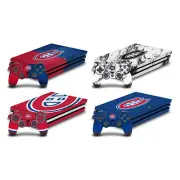 OFFICIAL NHL MONTREAL CANADIENS VINYL STICKER SKIN DECAL FOR SONY PS4 PRO BUNDLE