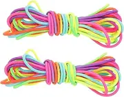 HANABASS 2Pcs Jump Elastic Band Skipping Rope for Outdoor Fun Lightweight Portable Elastic Training Bands for Group Play Exercise