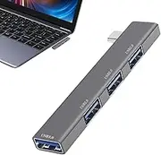 USB Hub for Laptop, USB 4 Port Extender, 5Gbps USB Splitter Multiport Adapter, USB Hub for PC, Laptop, Flash Drive, Keyboard