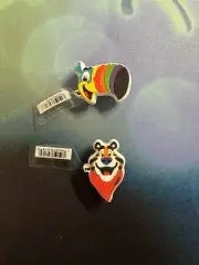 Kellogg’s Tony the Tiger & Toucan Sam Crocs Jibbitz Charms Limited Edition NEW