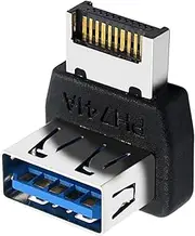 USB Motherboard Adapter | USB 3.1 to Type E Header Converter for Computer Motherboard - Panel 90 Degree Steering Connector for Boys Women Youth Girls Teens
