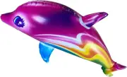 Humdcdy Pool Dolphin Toy,Cartoon Inflatable Party Decor | Cute Outdoor Beach ...
