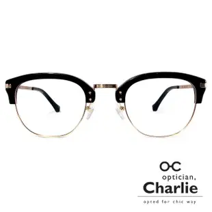 【Optician Charlie】韓國亞洲專利光學眼鏡OU系列(黑 OU BK)