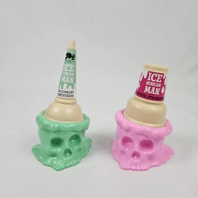 Pair Skull Ice Cream Dishes Target By Rutherford Cone 2024 Halloween Decor