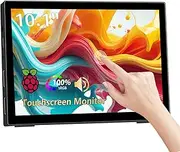 Portable Monitor Touchscreen 10.1 Inch Laptop Monitor FHD 1920x1200P IPS Display, HDMI USBC External Monitor for PC Computer Laptop PS3 PS4 Ras Pi