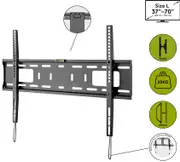 Goobay TV Wall Mount Bracket PRO Fixed Low Profile 37-70 Inches