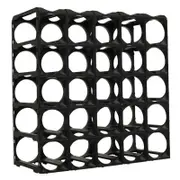 30pc Stakrax Wine Bottle Storage Rack Organiser - Black