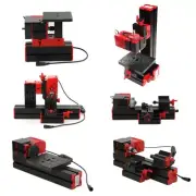 Mini DIY 6 in 1 Multifunctional metal wood plastic lathe Grinder Driller miller