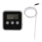 Food Grill Thermometer LCD Display Long Probe 2 Units Digital Meat Thermomete AA