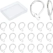 40Pcs Leverback Earrings Hooks Toggle Earring Clasps Lever Back Earring Hooks Ea