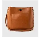 URBAN ORIGINALS Triangle vegan leather tote shoulder bag - Tan