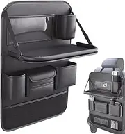 Backseat Car Organiser, Car Caddy Organiser, Backseat, Car Organisers and Storage with Foldable Tray, Back of Seat Trolley Organiser Bag for Children