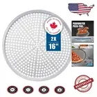 Crispy Crust & Perfectly Baked Pizza - 16-Inch Aluminum Baking Trays, 2-Pack