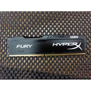 金士頓 HyperX FURY DDR4 2400 8GB 16GB 散熱片版本 黑