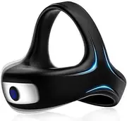 Vibrating Cock Ring Vibrator, 10 Vibration Modes, Silicone Stretchy Couples Vibrator Erection Enhance Delay Ejaculation Pleasure, Clitoral G Spot Vibrator Stimulator for Women, Rechargeable Adult Sex Toys