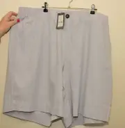 Autograph linen shorts size 24 silver