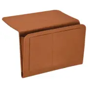 13" Felt Bedside Organizer Bed Hanging Caddy 5 Pockets Hanging Bag, Brown