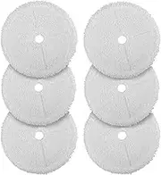 HUVNEXA Steam Mops Pads Replacement, for Bissell, for 3115 2859 Series SpinWave Wet and Dry Robot Vacuum Reusable Pad 6 Pack Steam Cleaner Replacement Parts