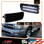 For 99-02 Toyota 4Runner Smoke Switchback LED Front Bumper Signal Parking Lights (for: Toyota)