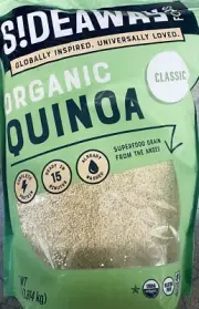 Sideaway Foods ORGANIC QUINOA Superfood Grain GLUTEN FREE & Washed 64 oz Bag