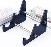 COOMICKEY Keyboard Display Stand, Keyboard Container, Keyboard Shelf Keyboard Storage Stand, Black Acrylic Stand for Storage Three Mechanical Keyboard