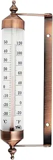 Outside Thermometer with Bronze Effect Design - Stylish Outdoor Thermometer Suitable for Outside Wall Greenhouse Garage