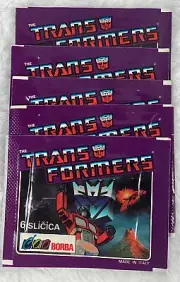 1991 Transformers Borba/Hasbro 5 Sticker Pack