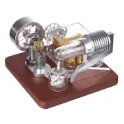 Vintage Hot Air Stirling Engine Music Box Model Antique Toy Collection GiftU9