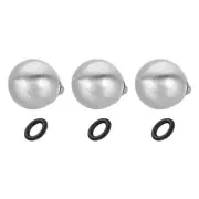 Camera Shutter Button, 3Pcs 10mm Ball Shape Shutter Release Buttons, Silver