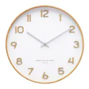 WALLACE White 41cm Silent Wall Clock
