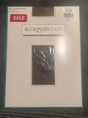 Accessory Lady SILKY LYCRA OPAQUE CONTROL TOP SANDALFOOT Dark Brown Sz A