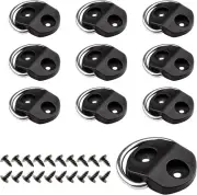 10 Pcs D-Ring Tie Downs Anchor Stainless Steel D-Rings Trailer Cargo Tie down.