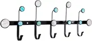 Storage Entrance Wall Mounted Coat Rack Creative Metal Clothes Hooks for Hats, Keys, Bags, Coats Hooks(Large)