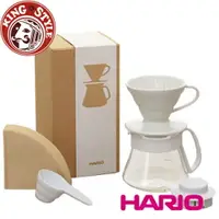 在飛比找樂天市場購物網優惠-金時代書香咖啡 HARIO V60白色濾杯咖啡壺組 VDS-