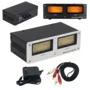 Wire-free Square Analog VU Meter Alloy Panel LED Warm Backlight Voice Controlled
