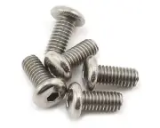 Kyosho 2.6x6mm Titanium Button Head Screws (5) [KYO1-S12606HT]