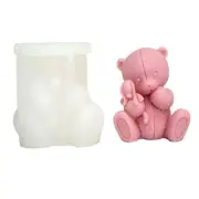 Bear Resin Molds for Making Soap Room Decorations Cake Fondant