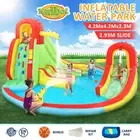 Inflatable Water Park 7 In 1 Outdoor Playground Jumping Pool Water Slide Splash