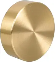 Brass Letterweight Chinese Calligraphy Paperweight Round Desktop Paperweight Solid Brass 1pc