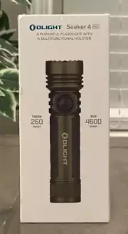 Olight Seeker 4 Pro OD Green High Power Flashlight w/ Versatile Holster 4600 Lm
