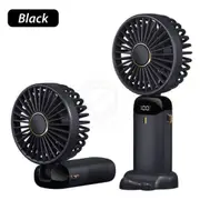 Handheld Fan Rechargeable USB Portable with 5 Speeds&Digital Display Ultra Quiet