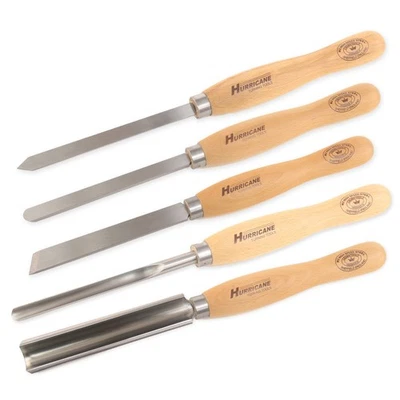 M2 HSS, 5 Pc Pen Turners Set, Pro Woodturning Tools, Hurricane