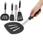HG 4Pcs/Set Kitchenware Kit Innovative Kitchen Silicone Spatula Slotted Turner