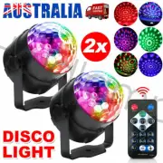 2X Led Disco Lights Crystal Magic Ball Party Light Strobe Stage Lighting Remote